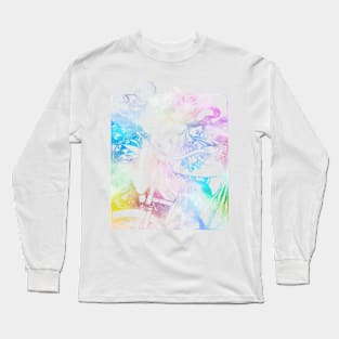 Big Hair And Bike in Rainbow Long Sleeve T-Shirt